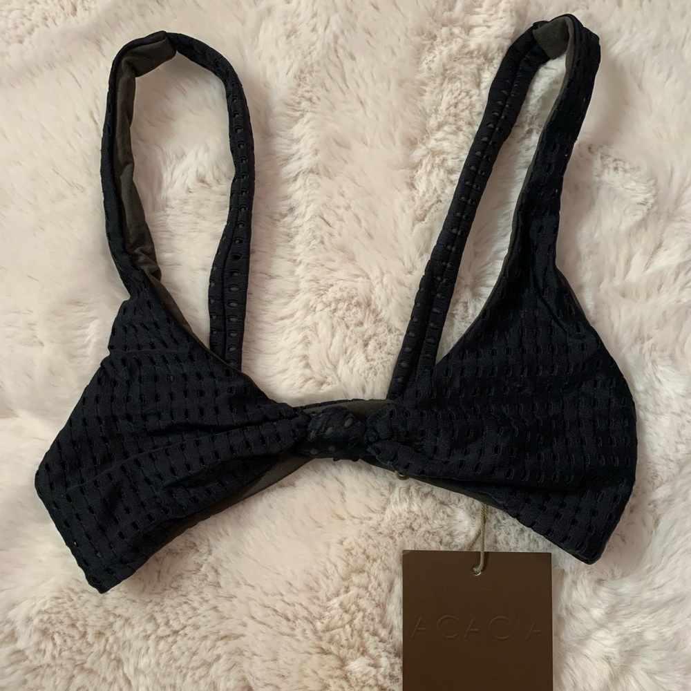 Acacia Spain Top in Black Beauty Mesh